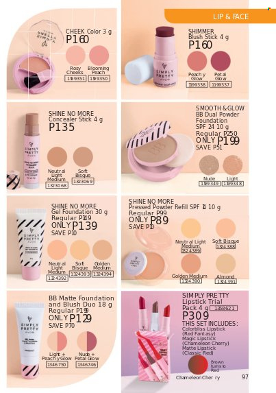thumbnail - Avon offer  - 1.10.2021 - 31.10.2021 - Sales products - corrector, lipstick, face powder. Page 97.