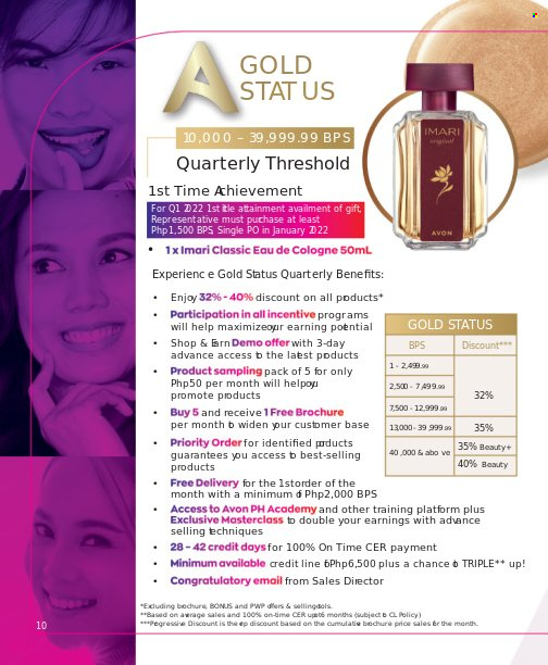 thumbnail - Avon offer  - Sales products - Avon, cologne, Imari. Page 10.