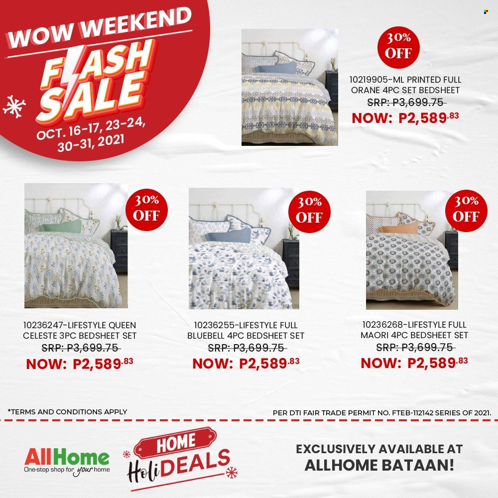 thumbnail - AllHome offer  - 16.10.2021 - 31.10.2021 - Sales products - bedding. Page 12.