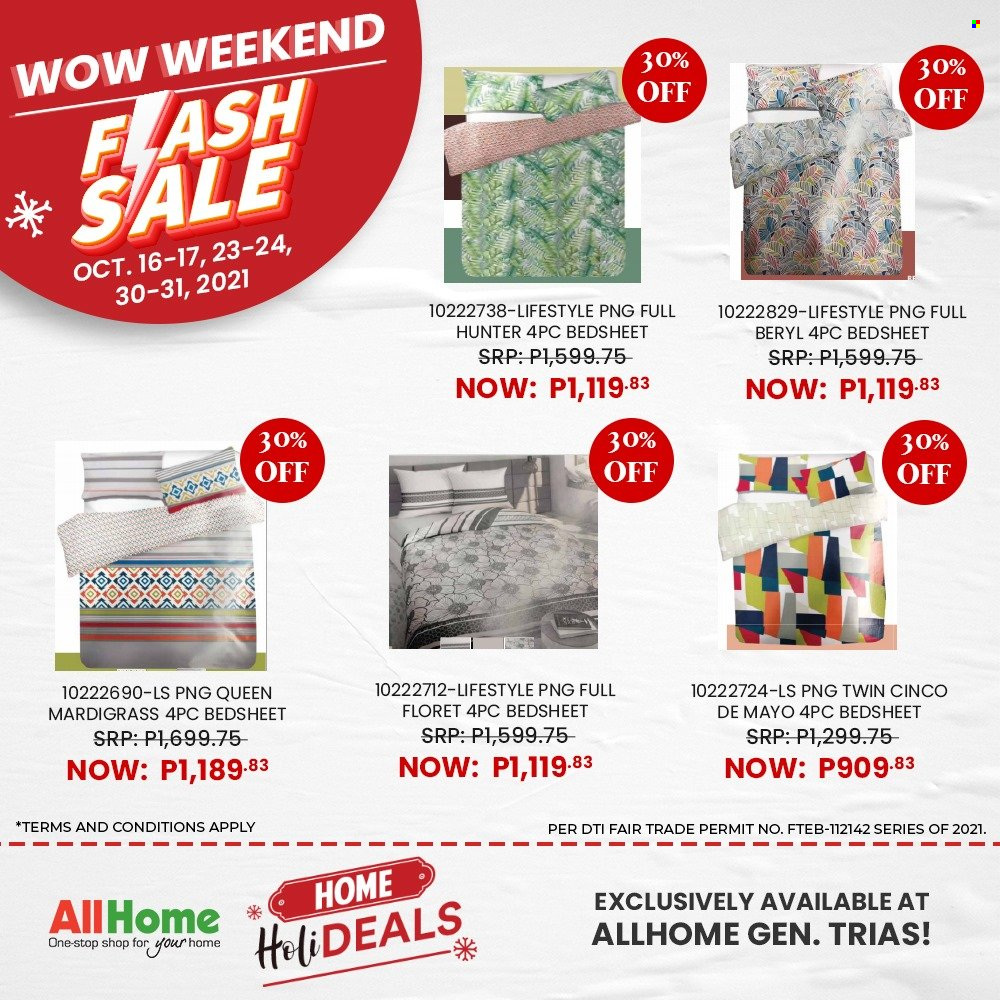 thumbnail - AllHome offer  - 16.10.2021 - 31.10.2021 - Sales products - bedding, Hunter. Page 14.