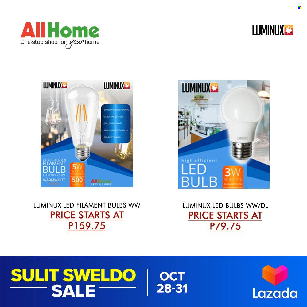AllHome offer  - 28.10.2021 - 31.10.2021 - Sales products - LED bulb. Page 8.