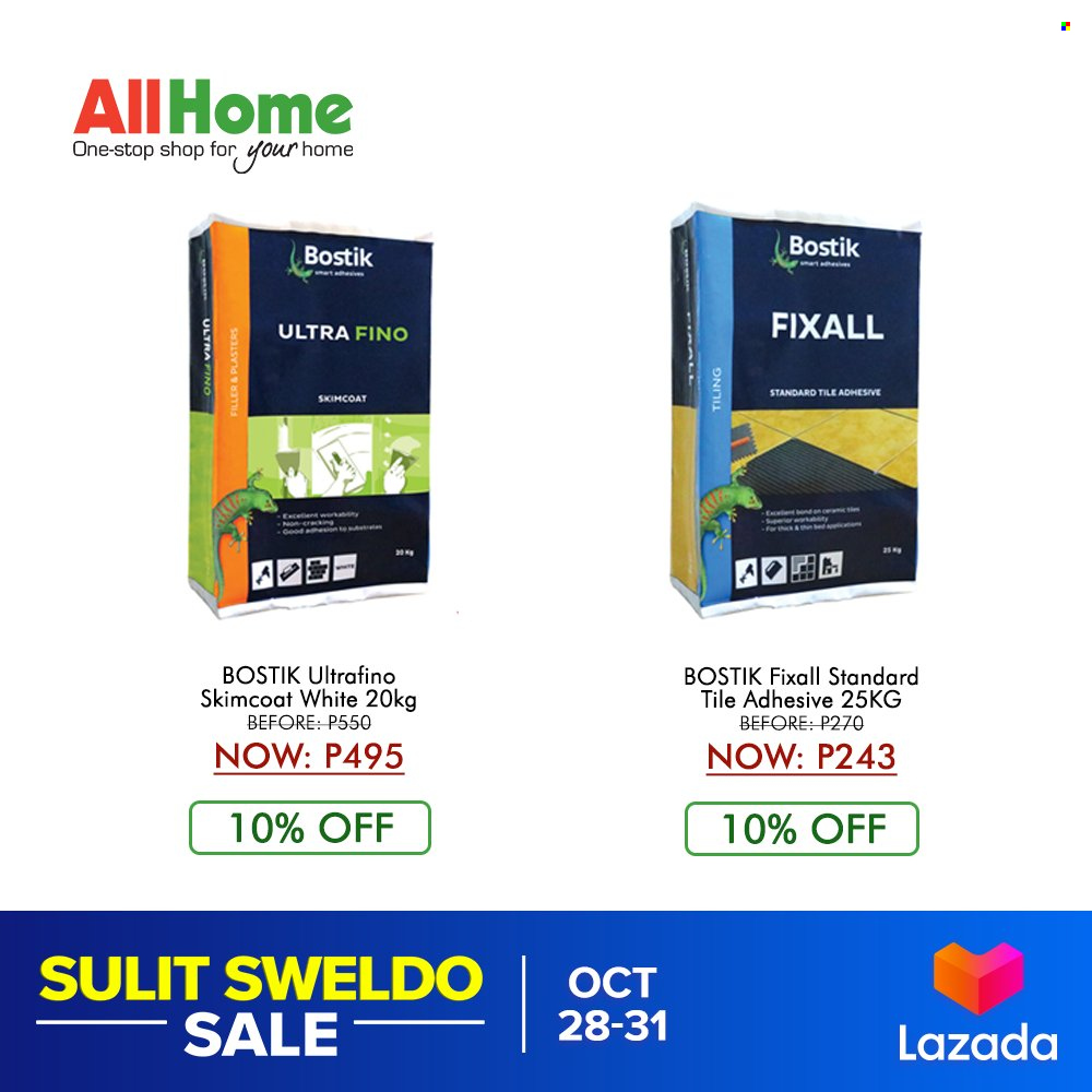 AllHome offer  - 28.10.2021 - 31.10.2021 - Sales products - adhesive. Page 34.