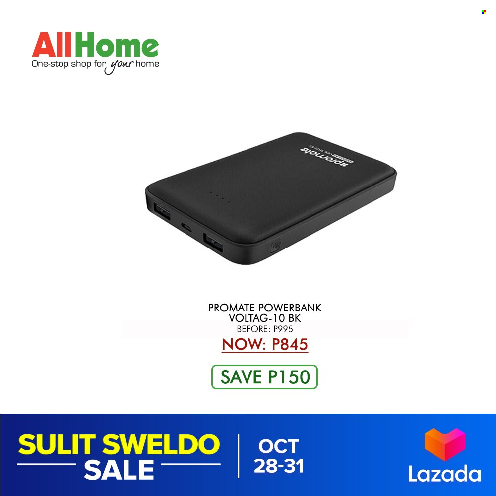 AllHome offer  - 28.10.2021 - 31.10.2021 - Sales products - power bank. Page 41.
