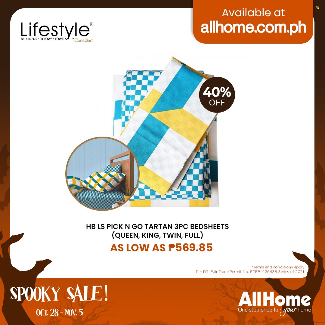 AllHome offer  - 28.10.2021 - 5.11.2021 - Sales products - pillow. Page 18.
