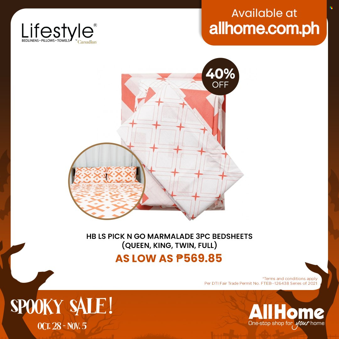 AllHome offer  - 28.10.2021 - 5.11.2021 - Sales products - pillow, towel. Page 20.