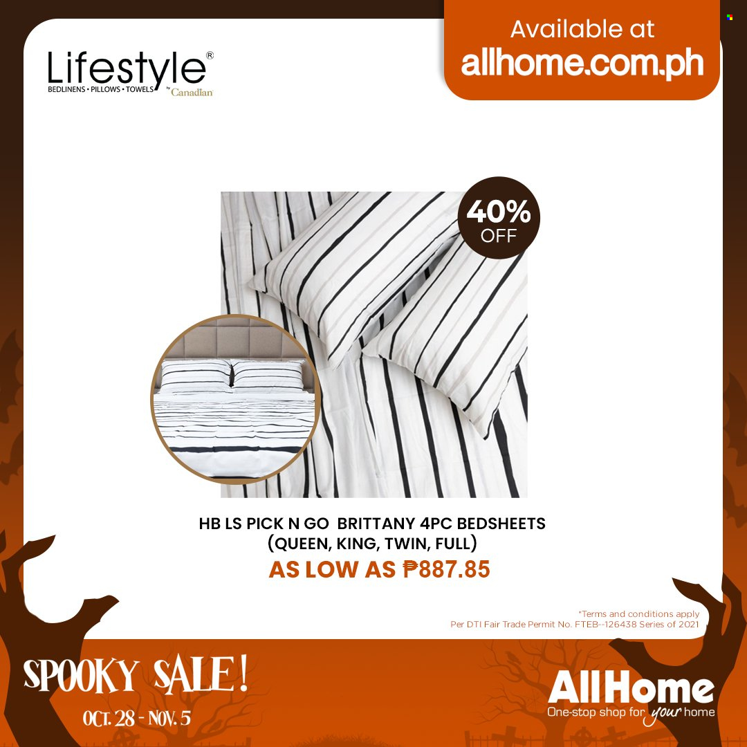 thumbnail - AllHome offer  - 28.10.2021 - 5.11.2021 - Sales products - pillow. Page 21.