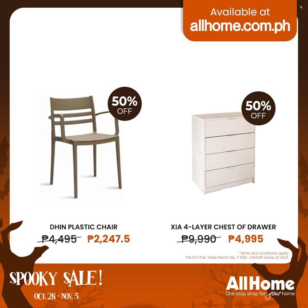 thumbnail - AllHome offer  - 28.10.2021 - 5.11.2021 - Sales products - chair. Page 56.