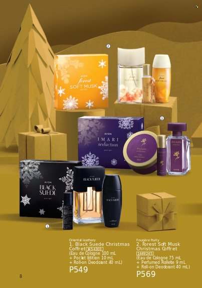 thumbnail - Avon offer  - Sales products - Avon, cologne, roll-on, Imari. Page 8.