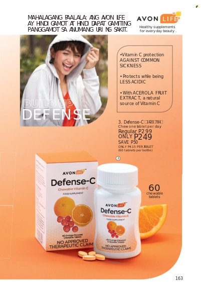 thumbnail - Avon offer  - 1.11.2021 - 30.11.2021 - Sales products - Avon, vitamin c. Page 163.