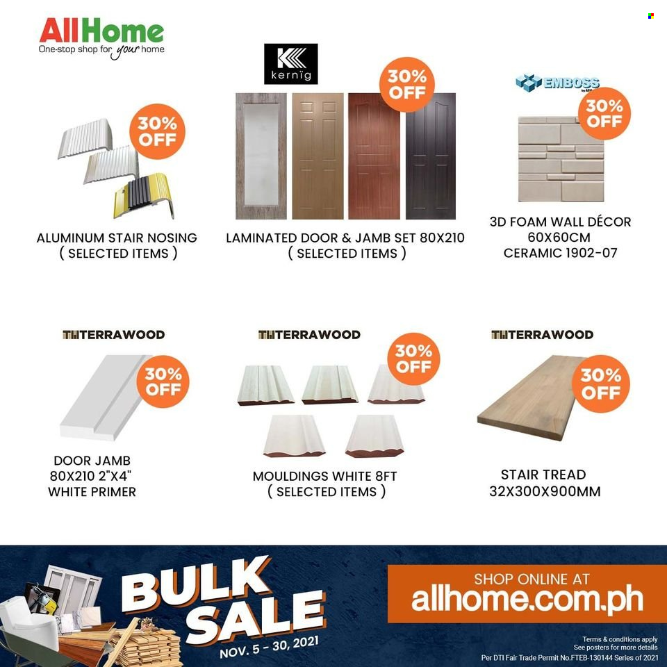 thumbnail - AllHome offer  - 5.11.2021 - 30.11.2021 - Sales products - wall decor. Page 3.