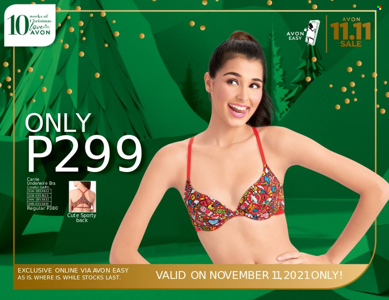 thumbnail - Avon offer  - 11.11.2021 - 11.11.2021 - Sales products - Avon, bra. Page 3.