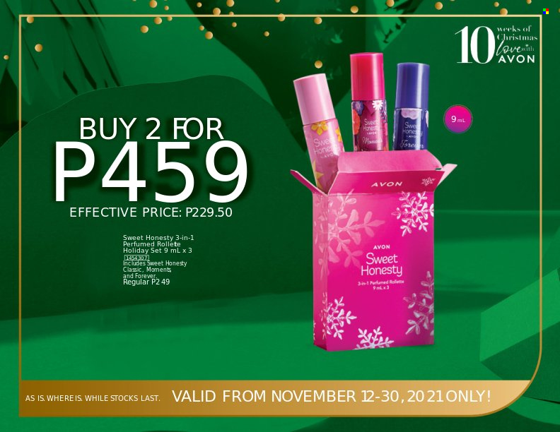 thumbnail - Avon offer  - 12.11.2021 - 30.11.2021 - Sales products - Avon. Page 3.