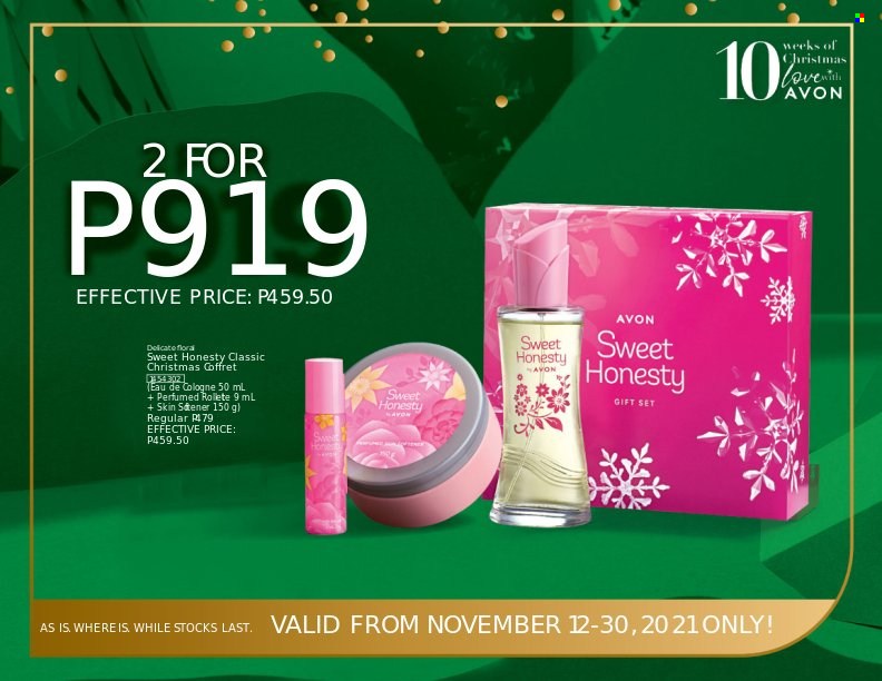 thumbnail - Avon offer  - 12.11.2021 - 30.11.2021 - Sales products - Avon, cologne, gift set. Page 5.
