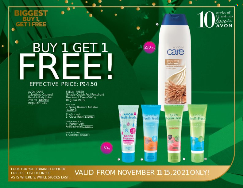 thumbnail - Avon offer  - 11.11.2021 - 15.11.2021 - Sales products - Avon, anti-perspirant, deodorant. Page 3.
