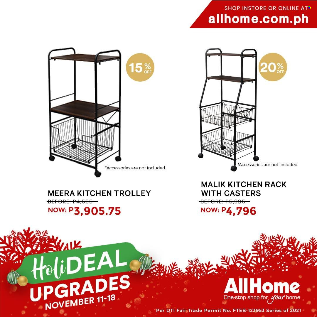 AllHome offer  - 11.11.2021 - 18.11.2021 - Sales products - trolley. Page 7.