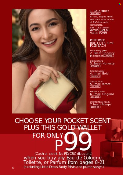 thumbnail - Avon offer  - 1.12.2021 - 31.12.2021 - Sales products - cologne, Imari, wallet. Page 6.