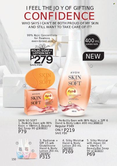 thumbnail - Avon offer  - 1.12.2021 - 31.12.2021 - Sales products - Avon, soap bar, soap, Skin So Soft, body lotion. Page 148.