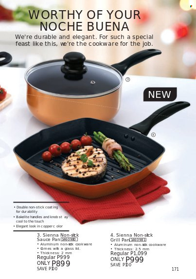 thumbnail - Avon offer  - 1.12.2021 - 31.12.2021 - Sales products - cookware set, pan, saucepan. Page 169.