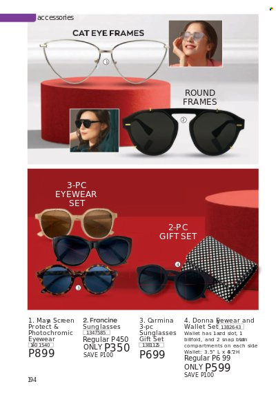 thumbnail - Avon offer  - 1.12.2021 - 31.12.2021 - Sales products - gift set, sunglasses, wallet. Page 192.
