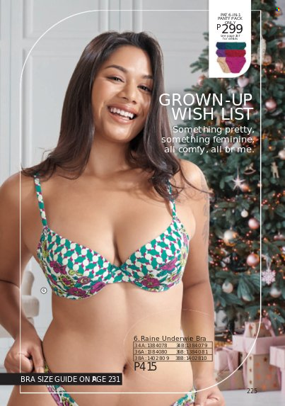 thumbnail - Avon offer  - 1.12.2021 - 31.12.2021 - Sales products - bra. Page 223.