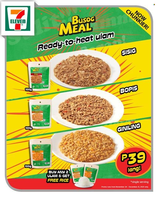 thumbnail - 7 Eleven offer  - Sales products - rice. Page 1.