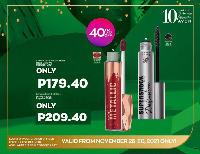 thumbnail - Avon offer  - 26.11.2021 - 30.11.2021 - Sales products - Avon. Page 2.