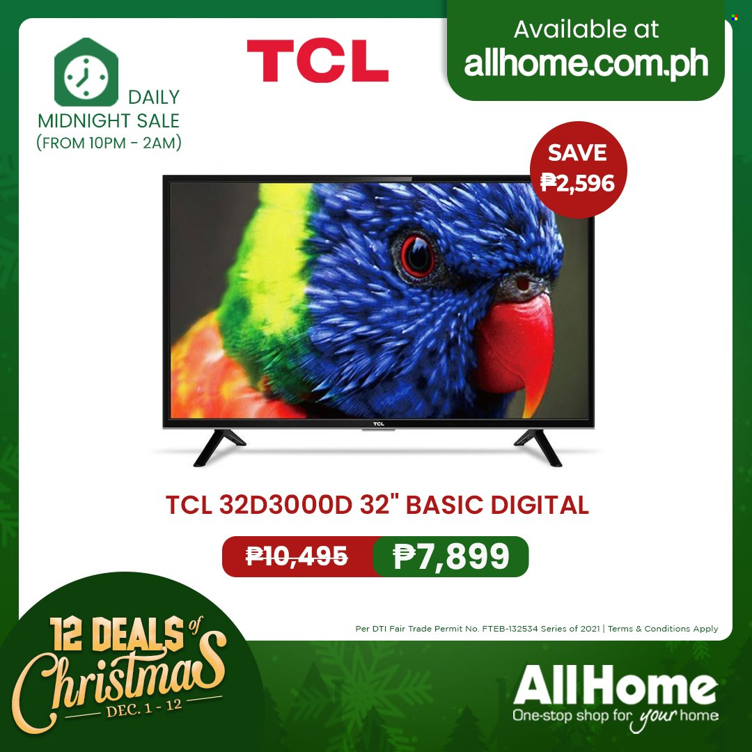 thumbnail - AllHome offer  - 1.12.2021 - 12.12.2021 - Sales products - TCL. Page 4.