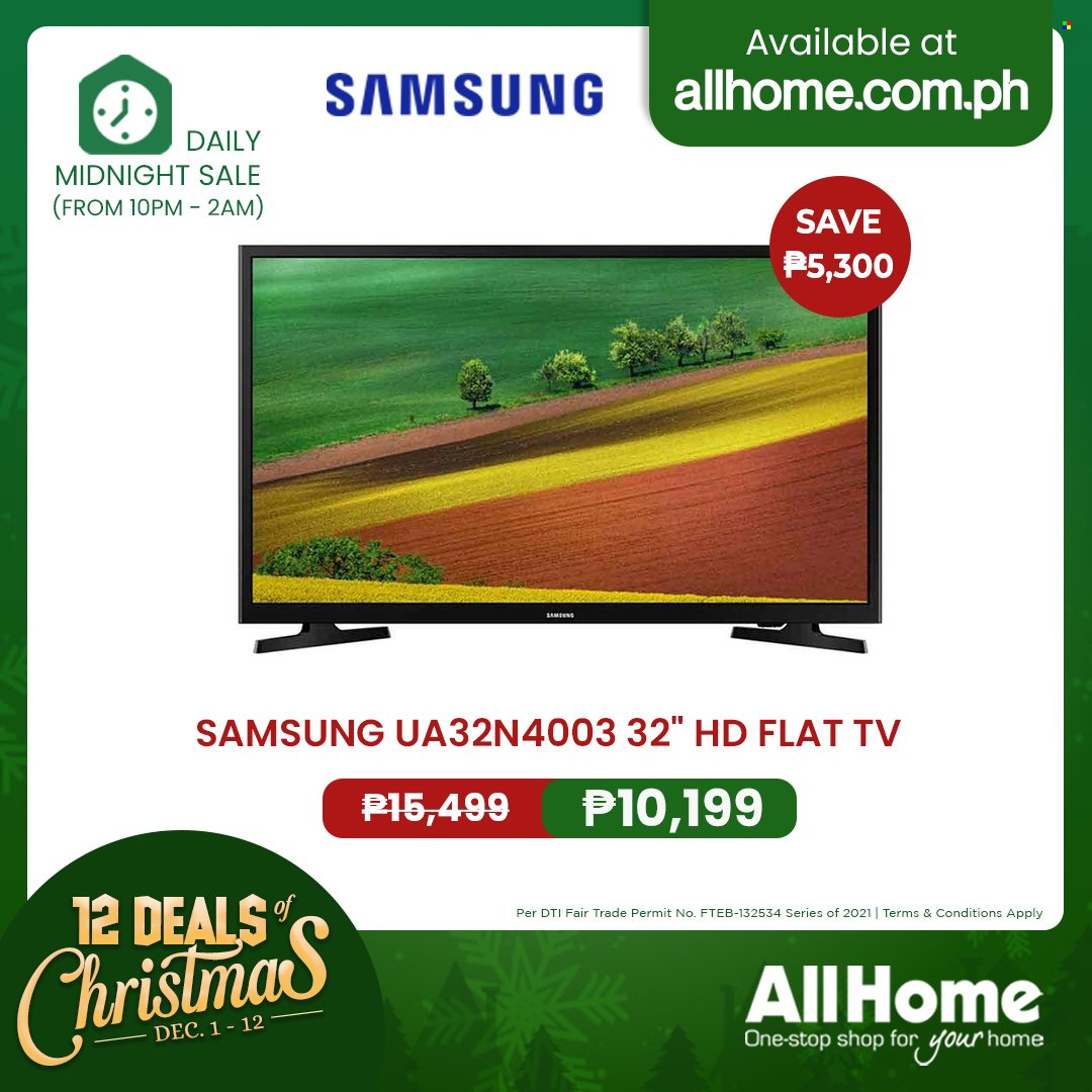 thumbnail - AllHome offer  - 1.12.2021 - 12.12.2021 - Sales products - Samsung, TV. Page 6.