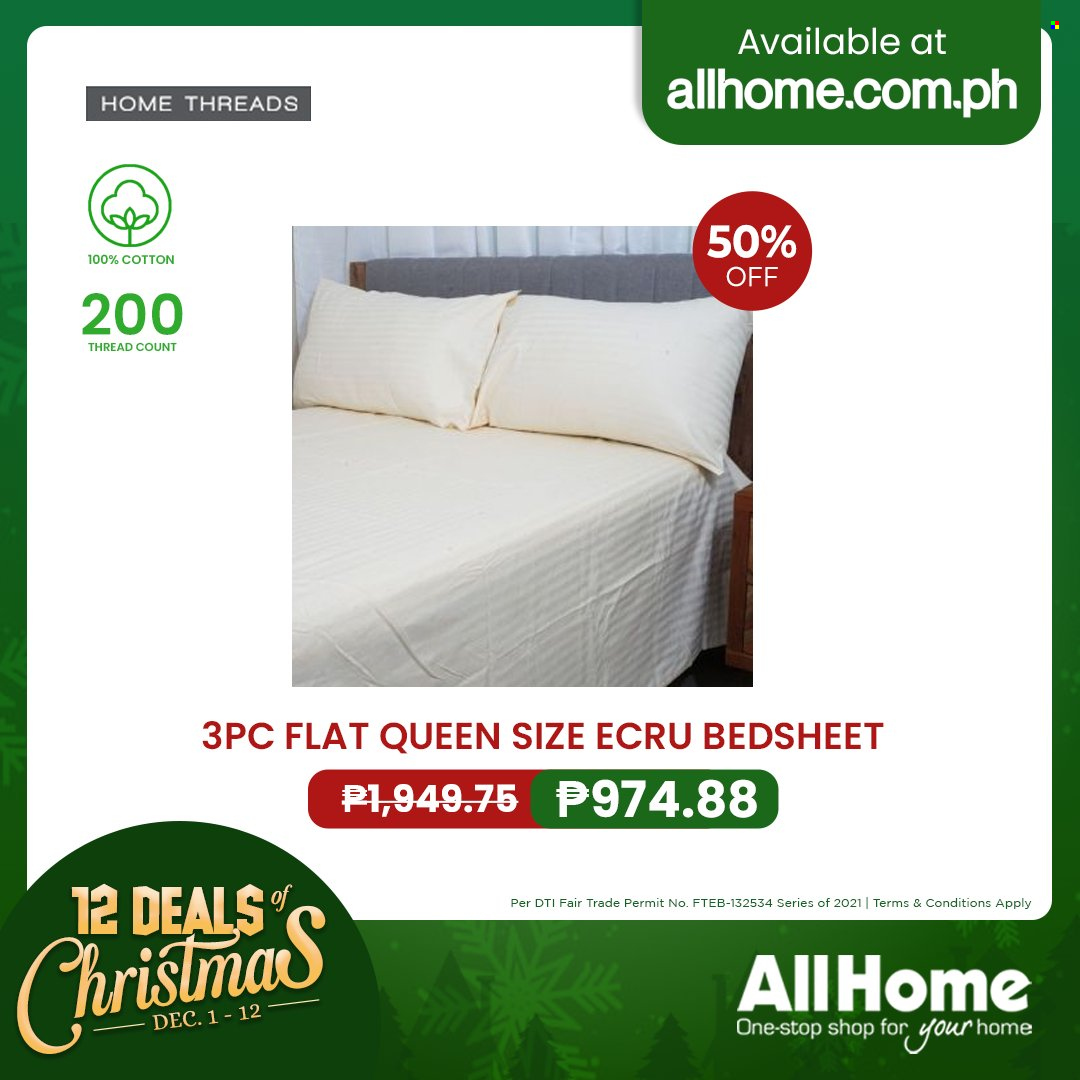 thumbnail - AllHome offer  - 1.12.2021 - 12.12.2021 - Sales products - bedding. Page 18.