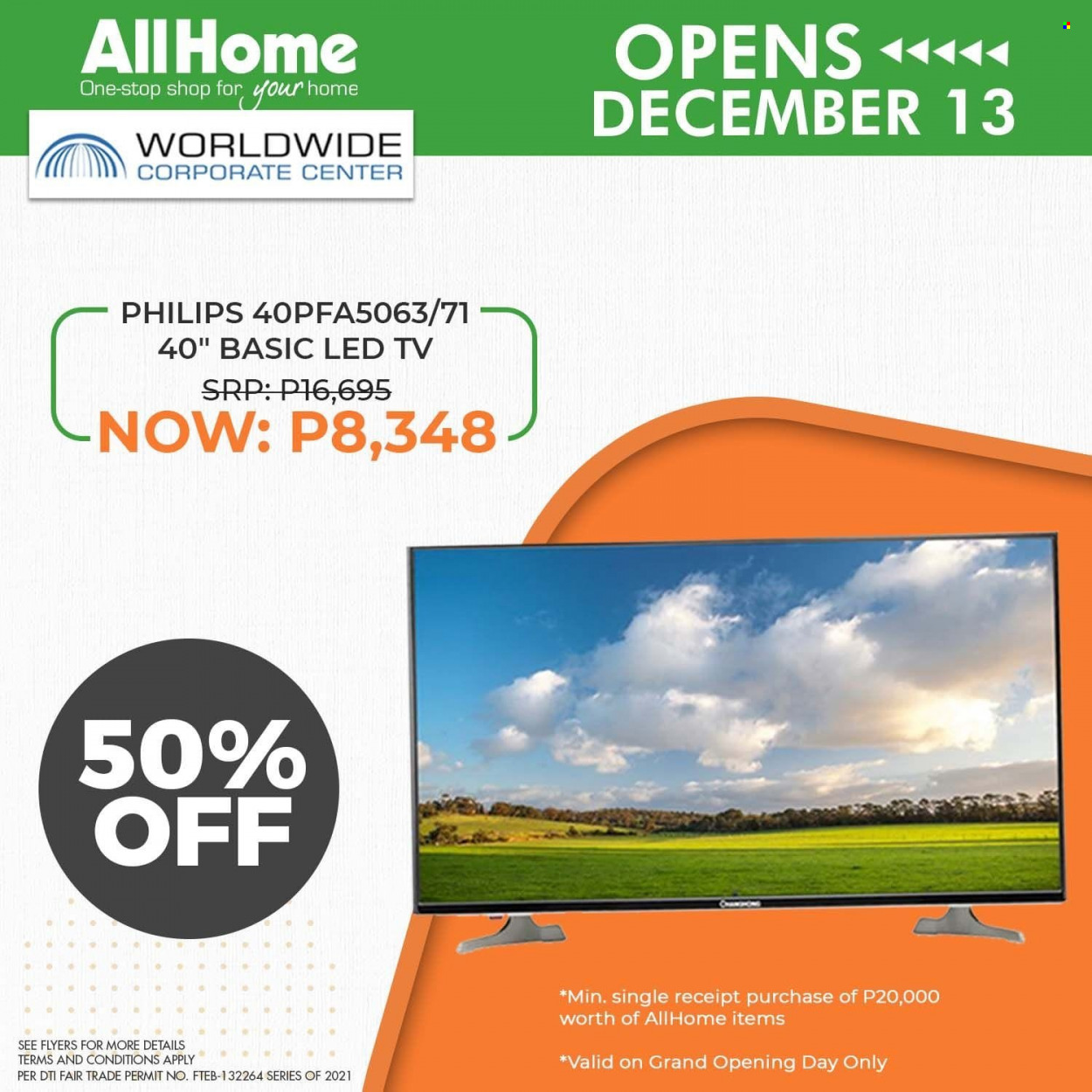 thumbnail - AllHome offer  - 13.12.2021 - 13.12.2021 - Sales products - Philips, LED TV, TV. Page 2.