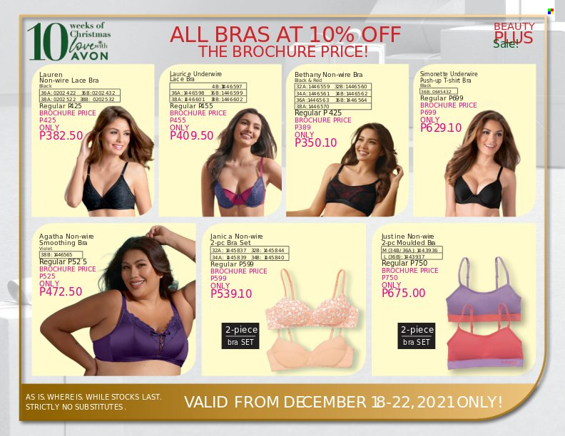 thumbnail - Avon offer  - 18.12.2021 - 22.12.2021 - Sales products - Avon, bra. Page 2.