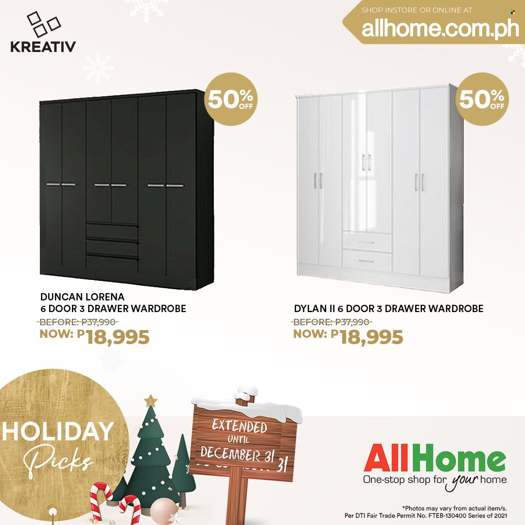 AllHome offer  - 18.12.2021 - 31.12.2021 - Sales products - wardrobe. Page 9.