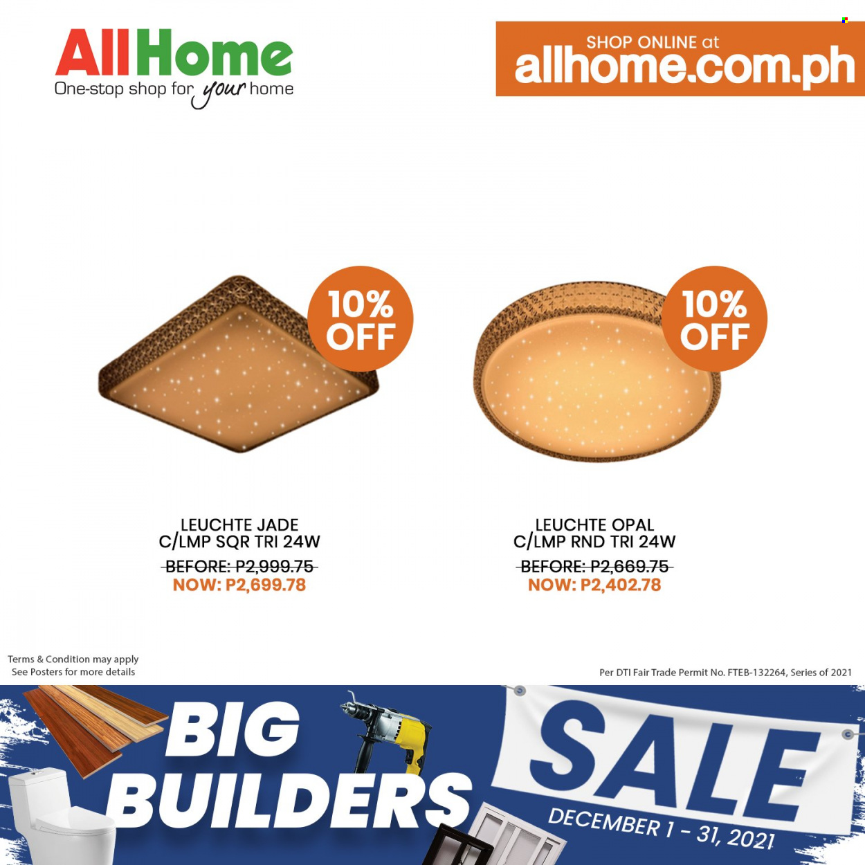 AllHome offer  - 1.12.2021 - 31.12.2021. Page 17.