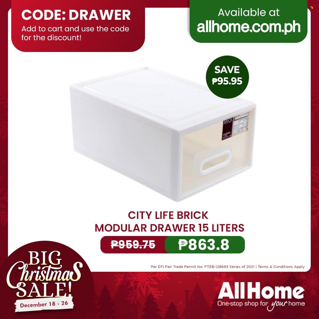 AllHome offer  - 18.12.2021 - 26.12.2021 - Sales products - cart. Page 8.