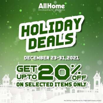 AllHome offer  - 23.12.2021 - 31.12.2021.