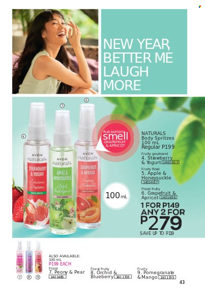 thumbnail - Avon offer  - 1.1.2022 - 31.1.2022 - Sales products - Avon. Page 43.