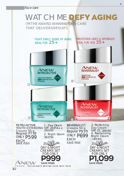 thumbnail - Avon offer  - 1.1.2022 - 31.1.2022 - Sales products - Avon, Anew, day cream. Page 102.