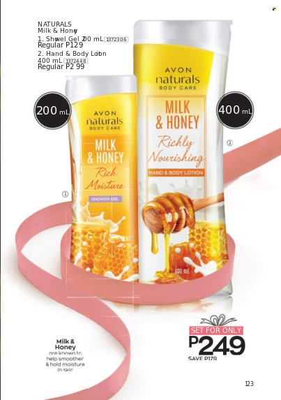 thumbnail - Avon offer  - 1.1.2022 - 31.1.2022 - Sales products - Avon, body lotion. Page 123.