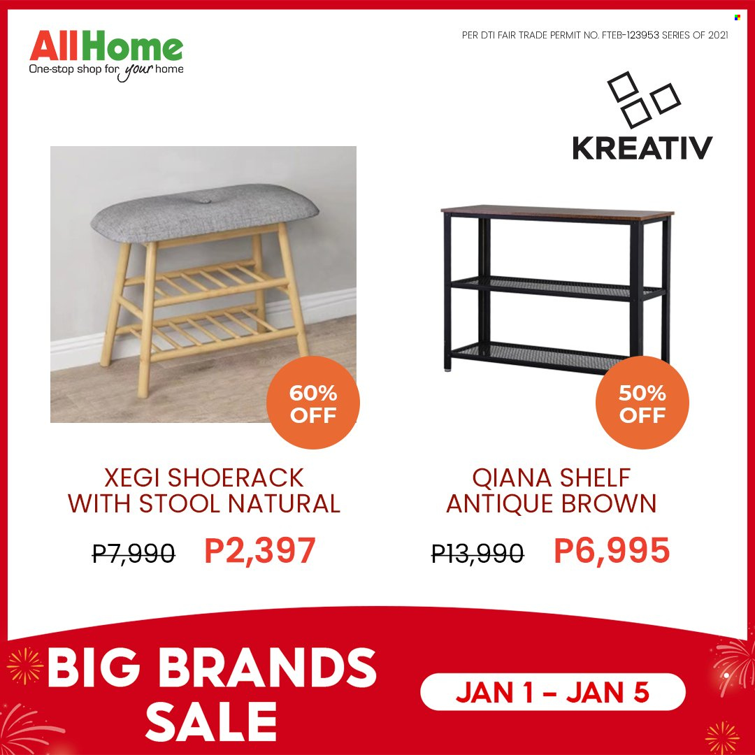 thumbnail - AllHome offer  - 3.1.2022 - 15.1.2022 - Sales products - stool, shelves. Page 11.
