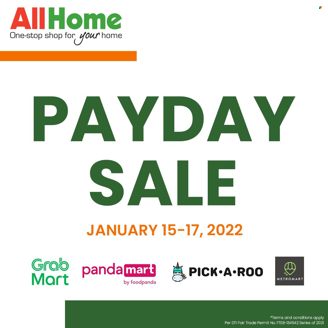 thumbnail - AllHome offer  - 15.1.2022 - 17.1.2022 - Sales products - panda. Page 1.