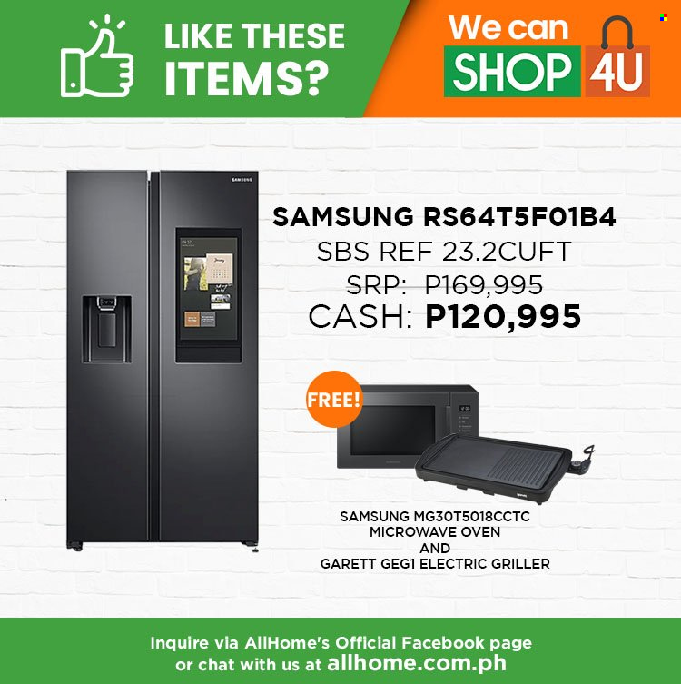 thumbnail - AllHome offer  - Sales products - Samsung, oven, microwave. Page 7.
