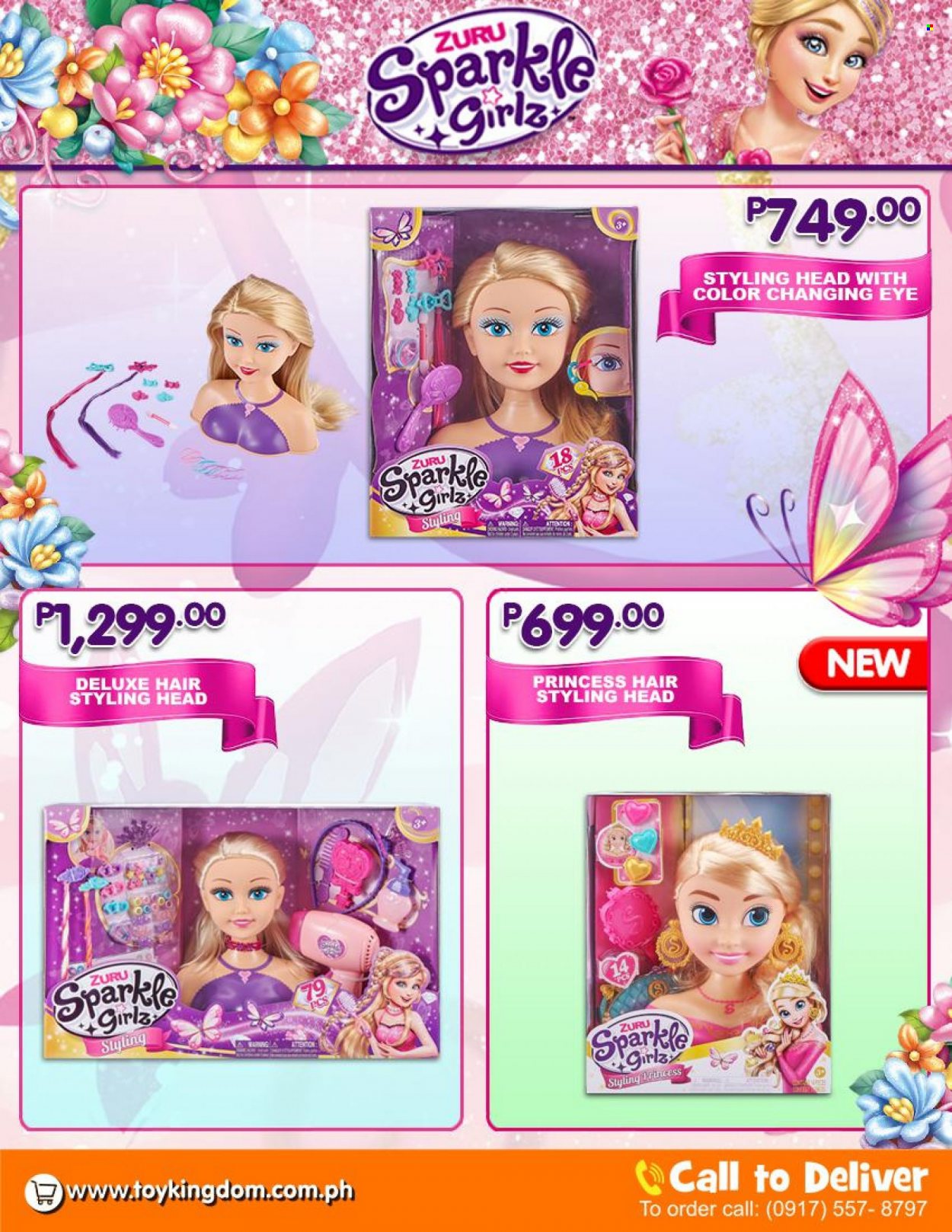 thumbnail - Toy Kingdom offer  - Sales products - styling head, Zuru, princess, Sparkle Girlz. Page 9.