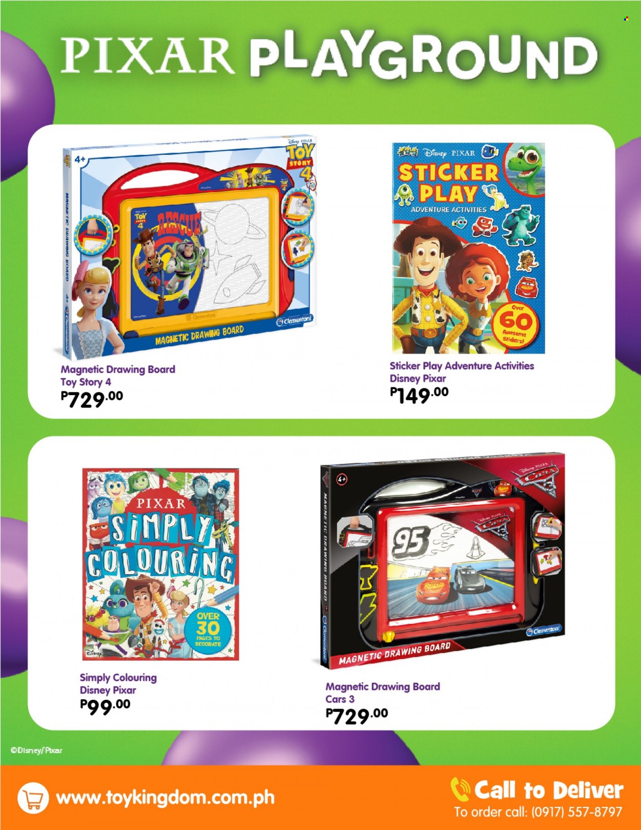 thumbnail - Toy Kingdom offer  - Sales products - Disney, sticker, drawing board, toys, Clementoni. Page 6.
