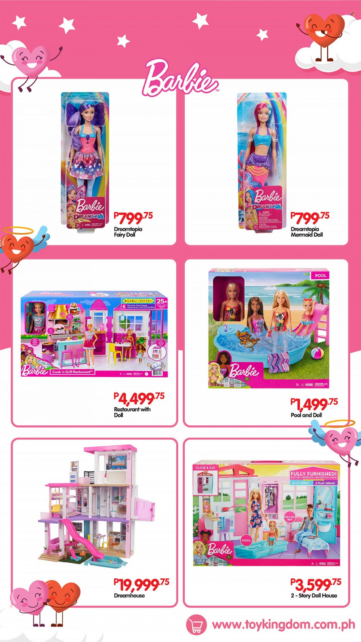 thumbnail - Toy Kingdom offer  - Sales products - Barbie, doll house, fairy doll, pool. Page 4.