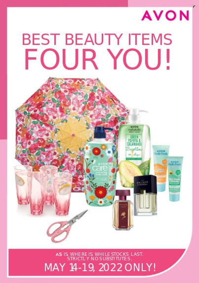 thumbnail - Avon offer  - 14.5.2022 - 19.5.2022 - Sales products - Avon. Page 1.