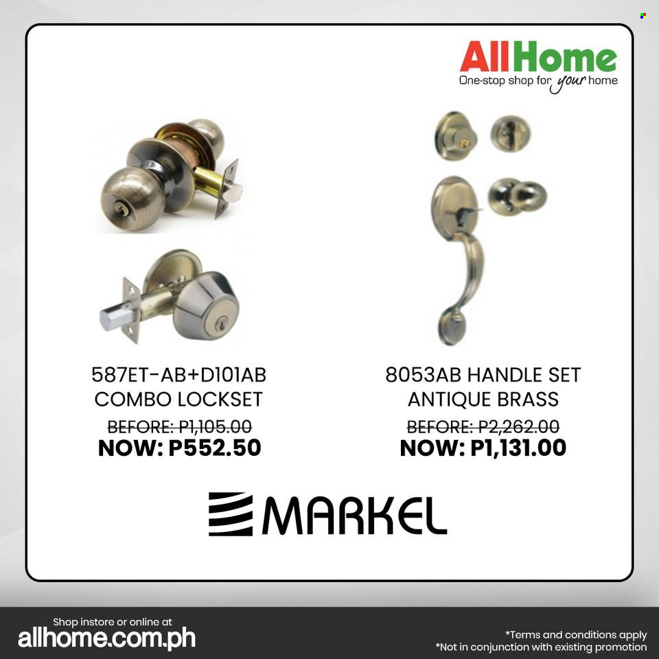 thumbnail - AllHome offer  - Sales products - lockset. Page 9.