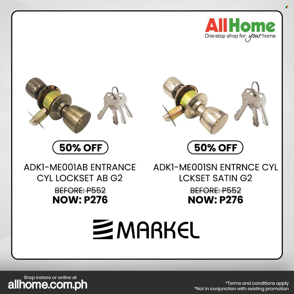 thumbnail - AllHome offer  - Sales products - lockset. Page 11.