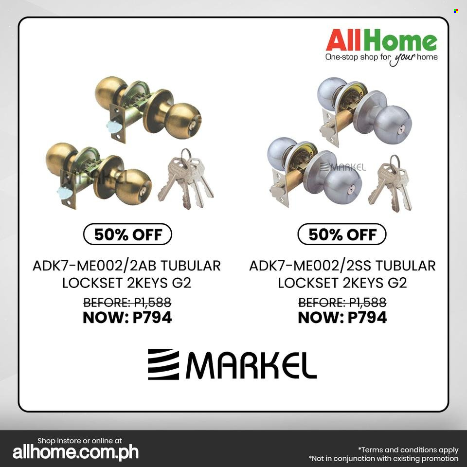 thumbnail - AllHome offer  - Sales products - lockset. Page 19.