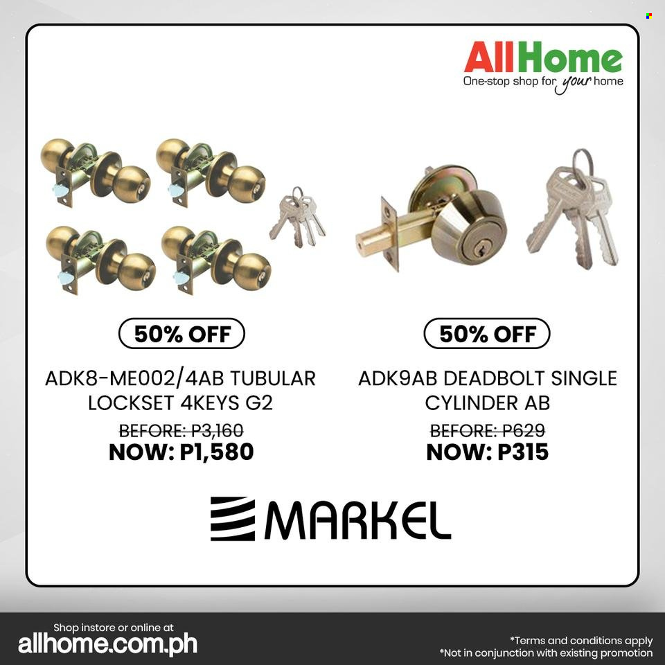 thumbnail - AllHome offer  - Sales products - lockset. Page 20.