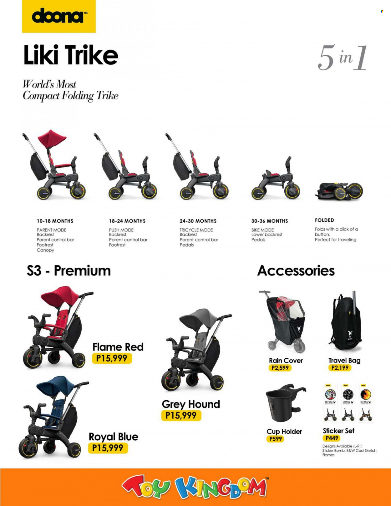thumbnail - Toy Kingdom offer  - Sales products - cup, bag, sticker, tricycle. Page 2.